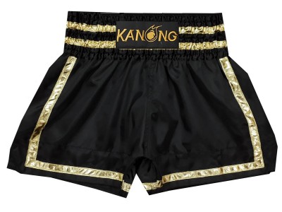 Kanong Muay Thai broekjes Heren : KNS-140-Zwart-Goud